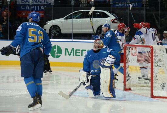 2014 IIHF World Championship. Russia -- Kazakhstan match