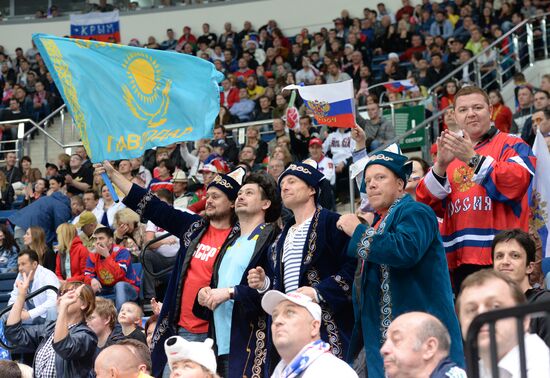2014 IIHF World Championship. Russia -- Kazakhstan match