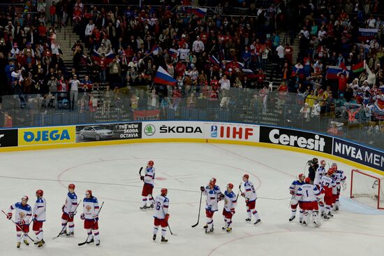 2014 IIHF World Championship. Russia -- Kazakhstan match