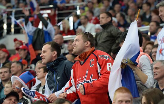 2014 IIHF World Championship. Russia -- Kazakhstan match