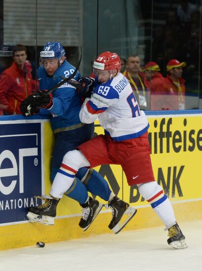 2014 IIHF World Championship. Russia -- Kazakhstan match