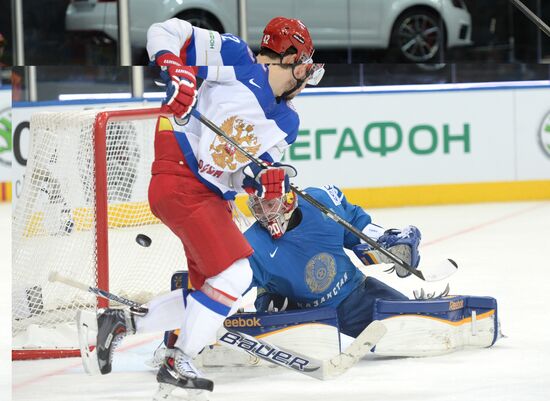 2014 IIHF World Ice Hockey Championships. Russia vs. Kazakhstan