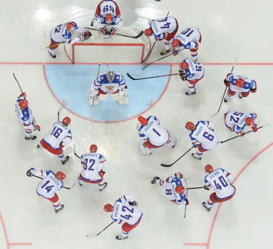 2014 IIHF World Championship. Russia -- Kazakhstan match
