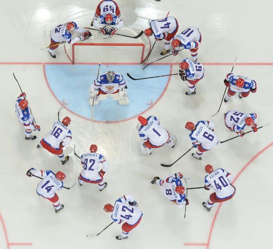 2014 IIHF World Championship. Russia -- Kazakhstan match