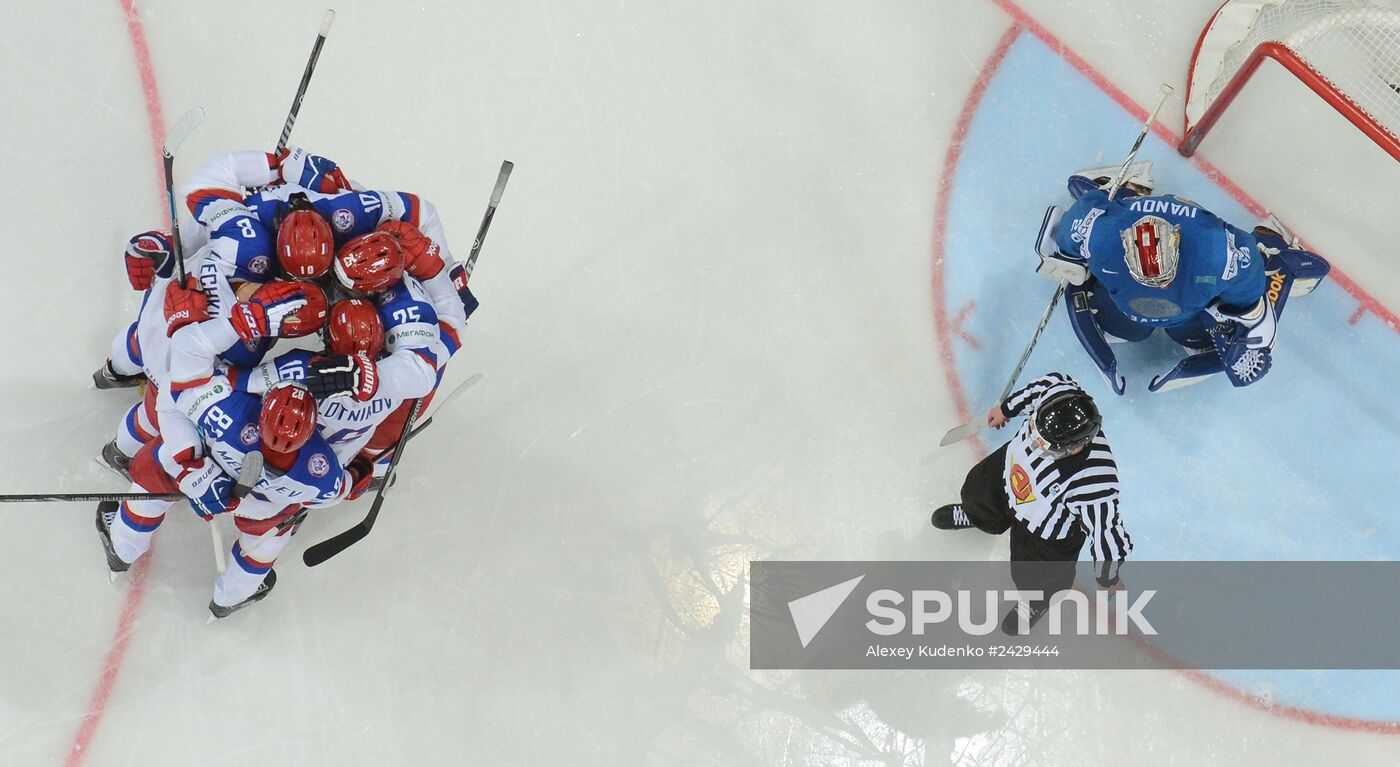2014 IIHF World Championship. Russia -- Kazakhstan match