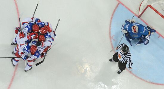 2014 IIHF World Championship. Russia -- Kazakhstan match