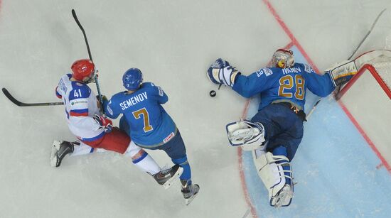2014 IIHF World Championship. Russia -- Kazakhstan match