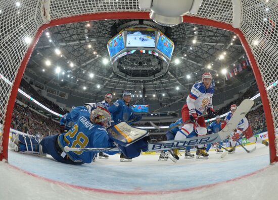 2014 IIHF World Championship. Russia -- Kazakhstan match