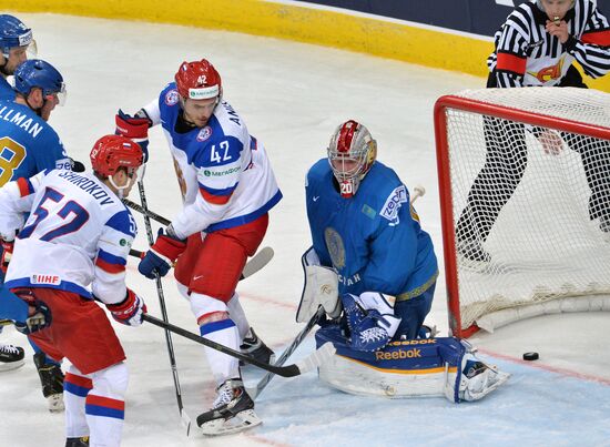 2014 IIHF World Championship. Russia -- Kazakhstan match
