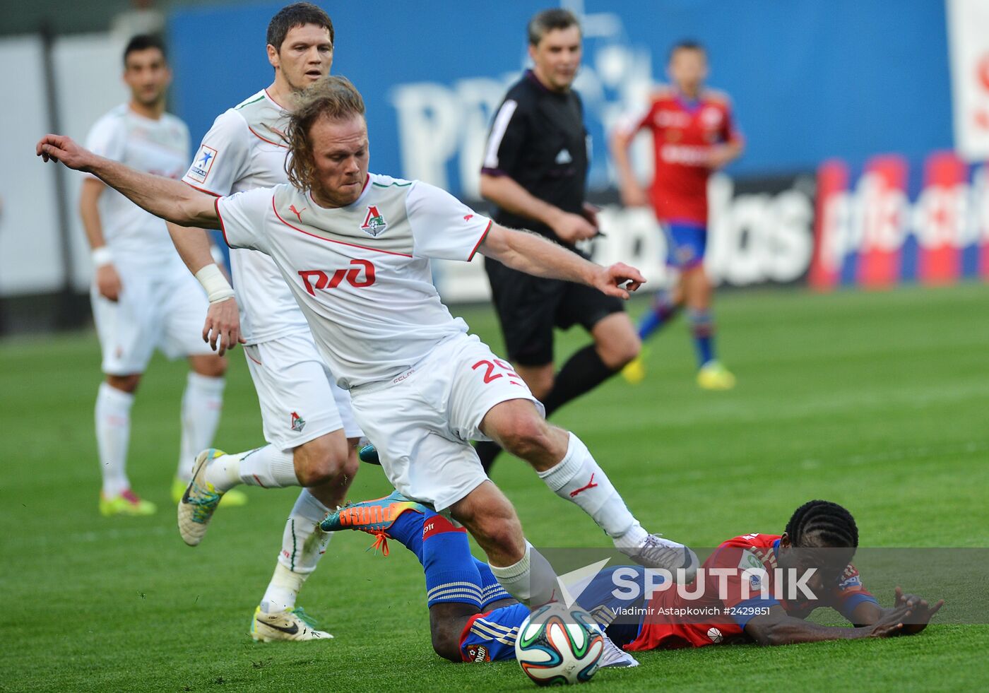 Football. Russian Premiere League. CSKA vs. Lokomotiv