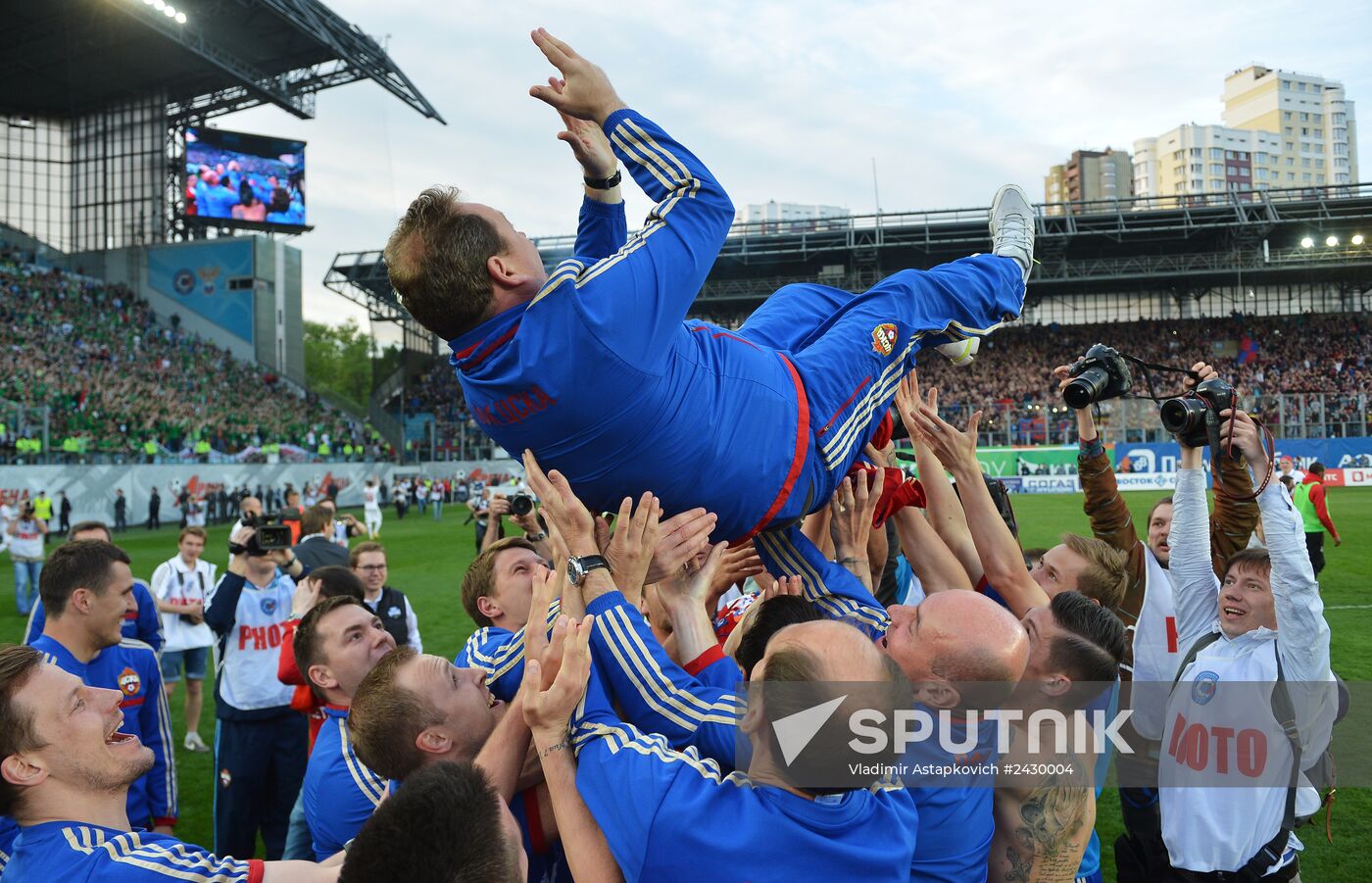 Football. Russian Premiere League. CSKA vs. Lokomotiv