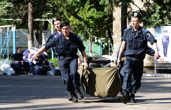 "Vostok" militia battalion take over Military Unit 3037 in Donetsk