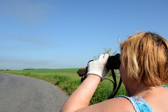 Ukrainian army checkpoints in Donetsk Region