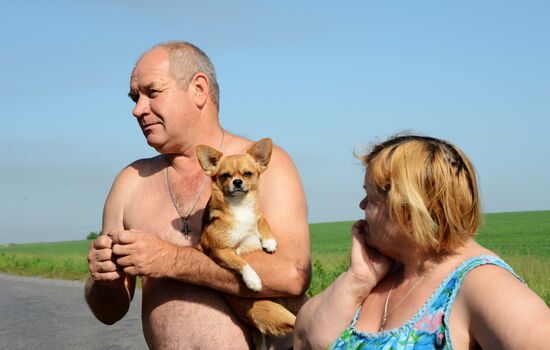 Ukrainian army checkpoints in Donetsk Region