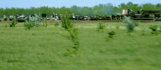 Ukrainian army checkpoints in Donetsk Region