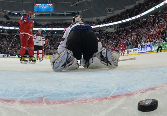 Ice Hockey World Championships. Russia vs. Latvia