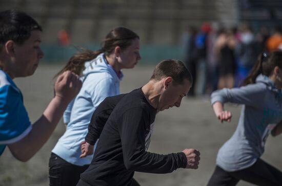 GTO (Ready for Labor and Defense) physical fitness tests in the Omsk Region