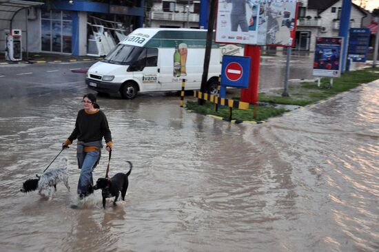 Severe floods in Serbia
