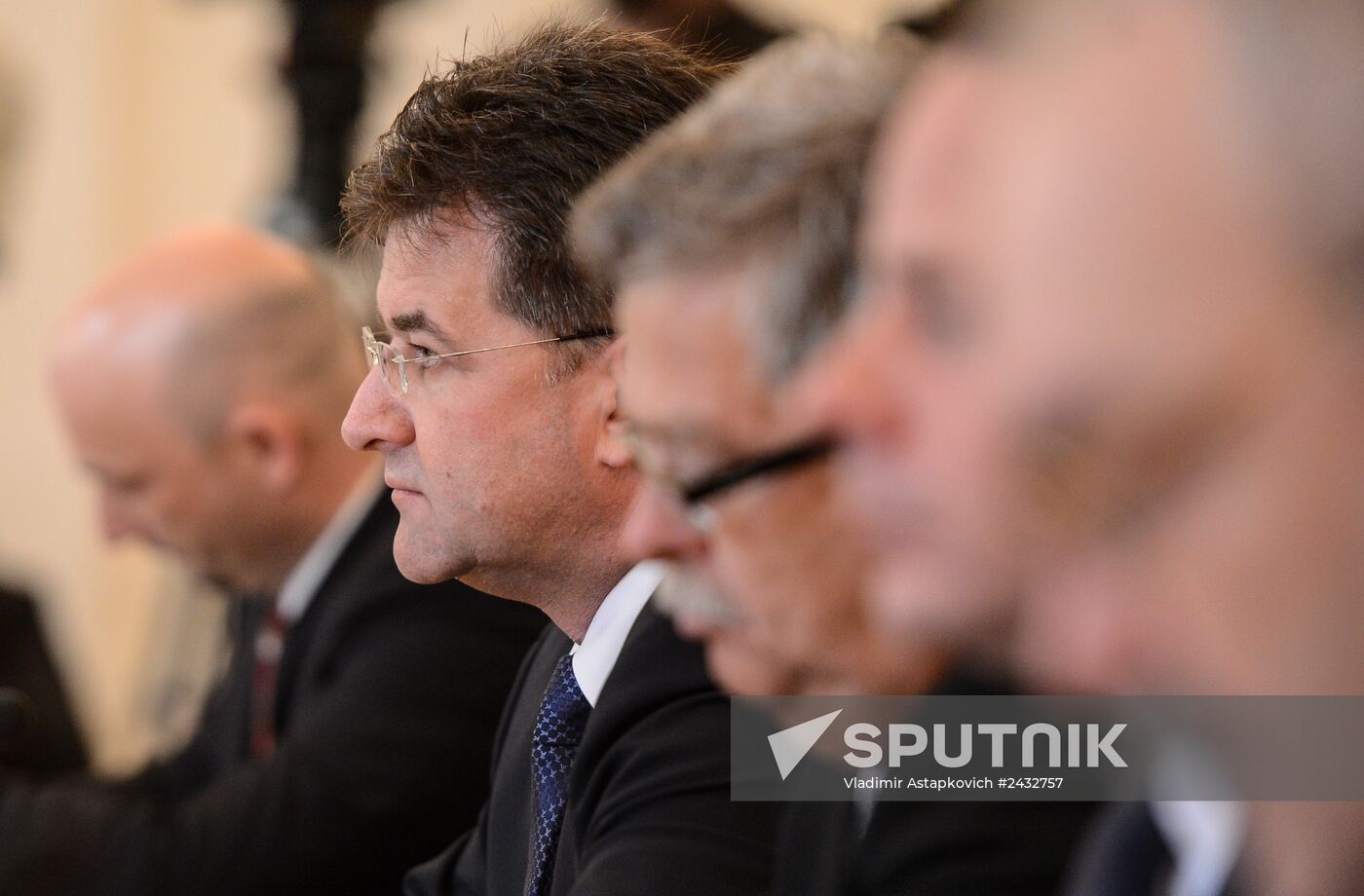 Meeting of Russian Foreign Minister Sergei Lavrov and his Slovak counterpart Miroslav Lajčák