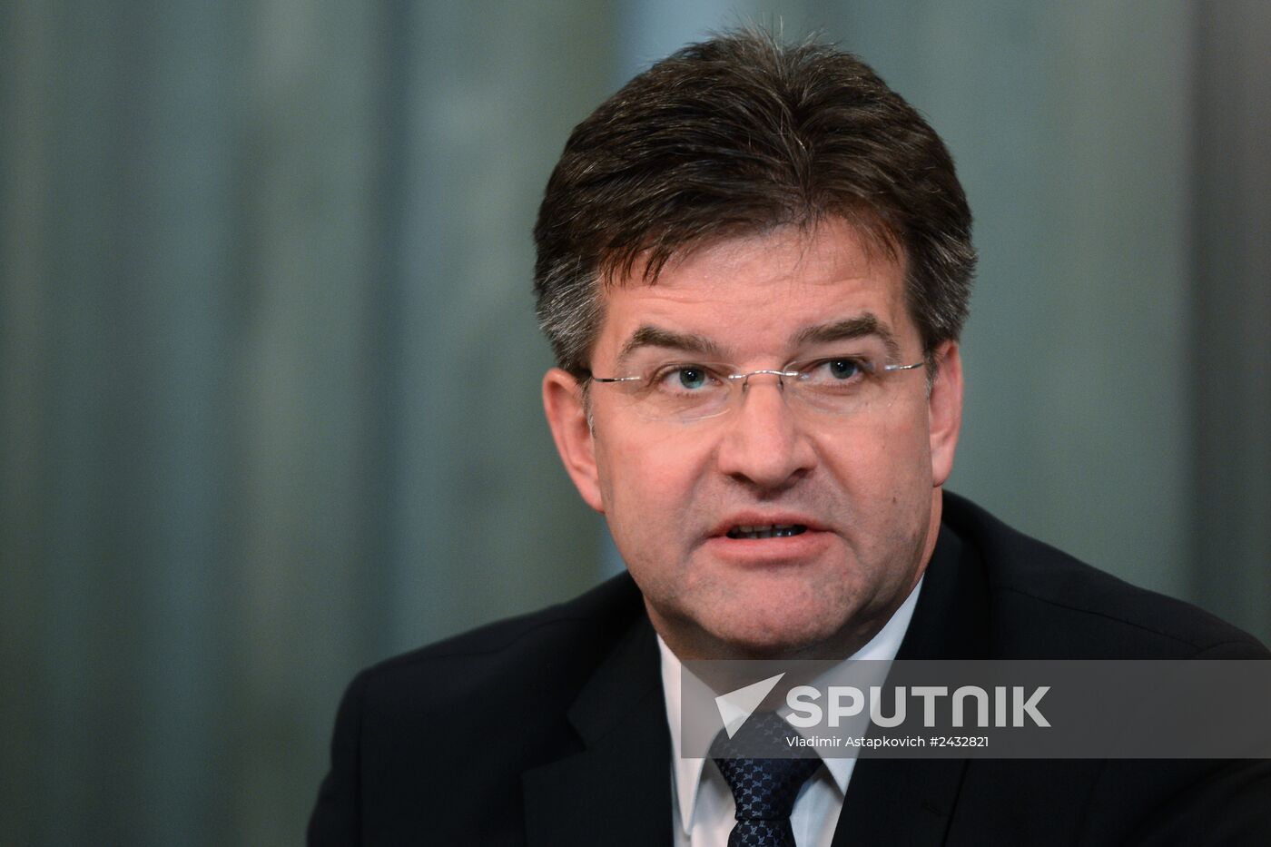Meeting of Russian and Slovakian Foreign Ministers Sergei Lavrov and Miroslav Lajčák