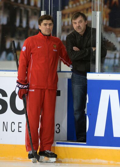 Hockey. Russian national team's training session