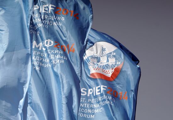 Preparations for opening of St.Petersburg International Economic Forum