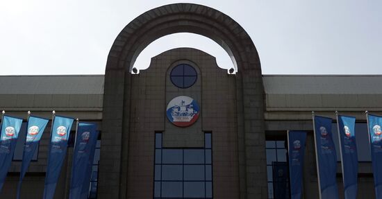 Preparations for opening of St.Petersburg International Economic Forum