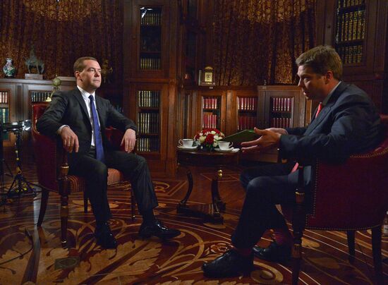 Dmitry Medvedev interviewed by Bloomberg TV channel of the United States