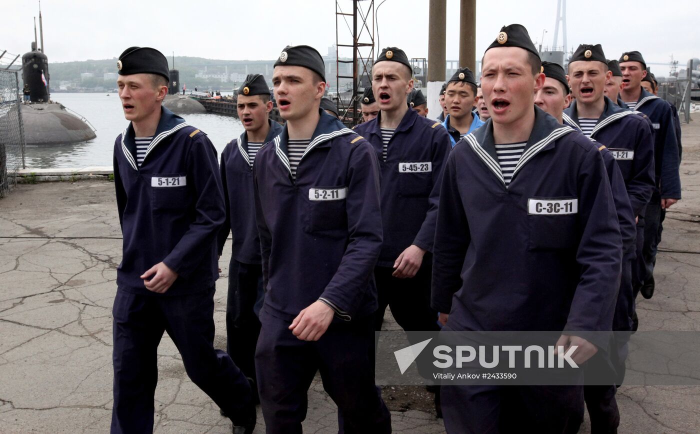 Life of the crew of Pacific Fleet's diesel submarine "Ust-Kamchatsk"