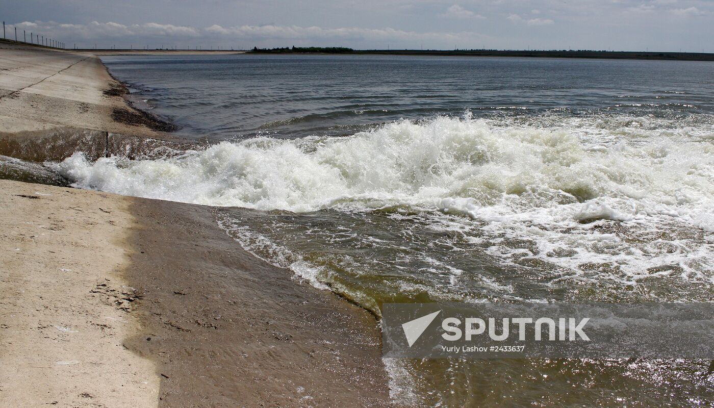 Feodosia water reservoir now supplied from Crimean foothills