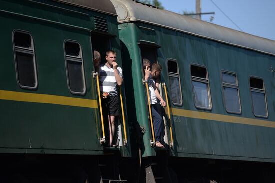 Passenger and freight trains clash in Moscow surburbs