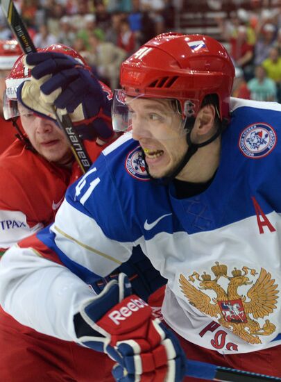 2014 IIHF Ice Hockey World Championship. Russia vs. Belarus