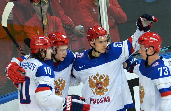 2014 IIHF Ice Hockey World Championship. Russia vs. Belarus