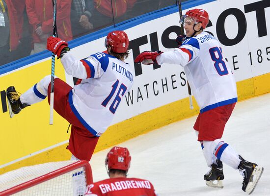 2014 IIHF Ice Hockey World Championship. Russia vs. Belarus