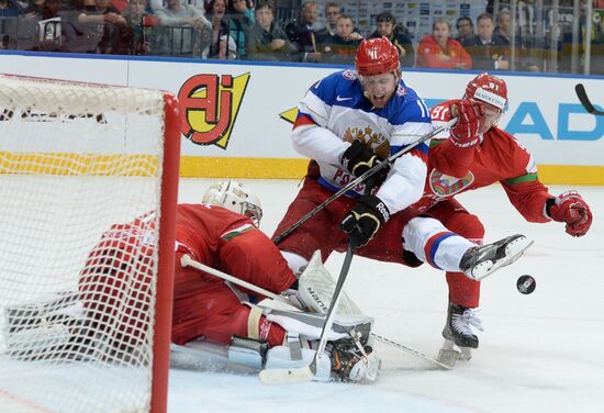 2014 IIHF Ice Hockey World Championship. Russia vs. Belarus