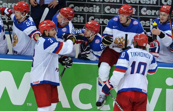 2014 IIHF Ice Hockey World Championship. Russia vs. Belarus