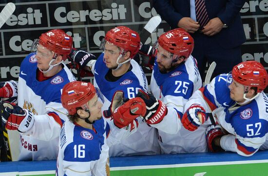 2014 IIHF Ice Hockey World Championship. Russia vs. Belarus