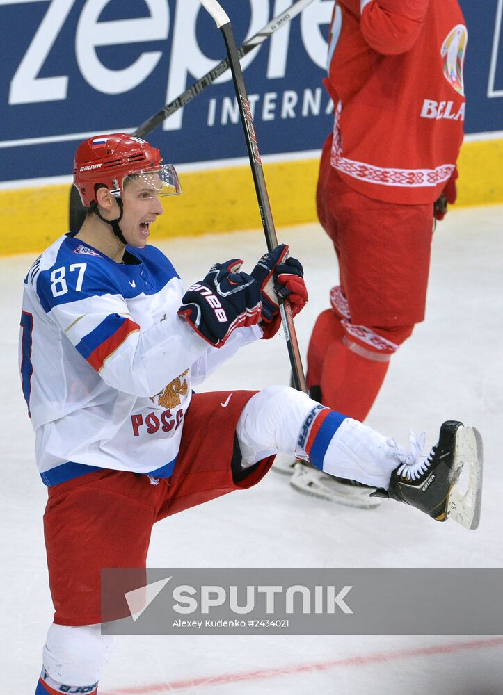 2014 IIHF Ice Hockey World Championship. Russia vs. Belarus