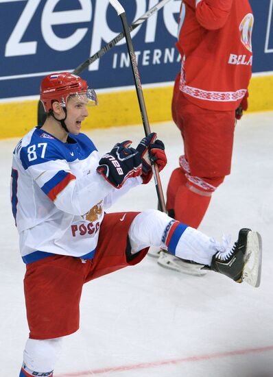 2014 IIHF Ice Hockey World Championship. Russia vs. Belarus