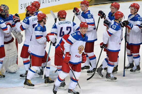 2014 IIHF Ice Hockey World Championship. Russia vs. Belarus