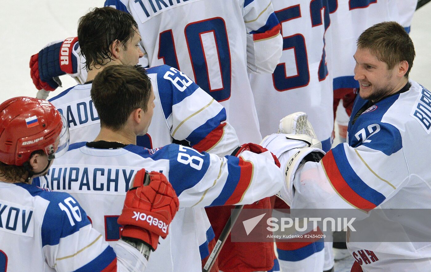 2014 IIHF Ice Hockey World Championship. Russia vs. Belarus