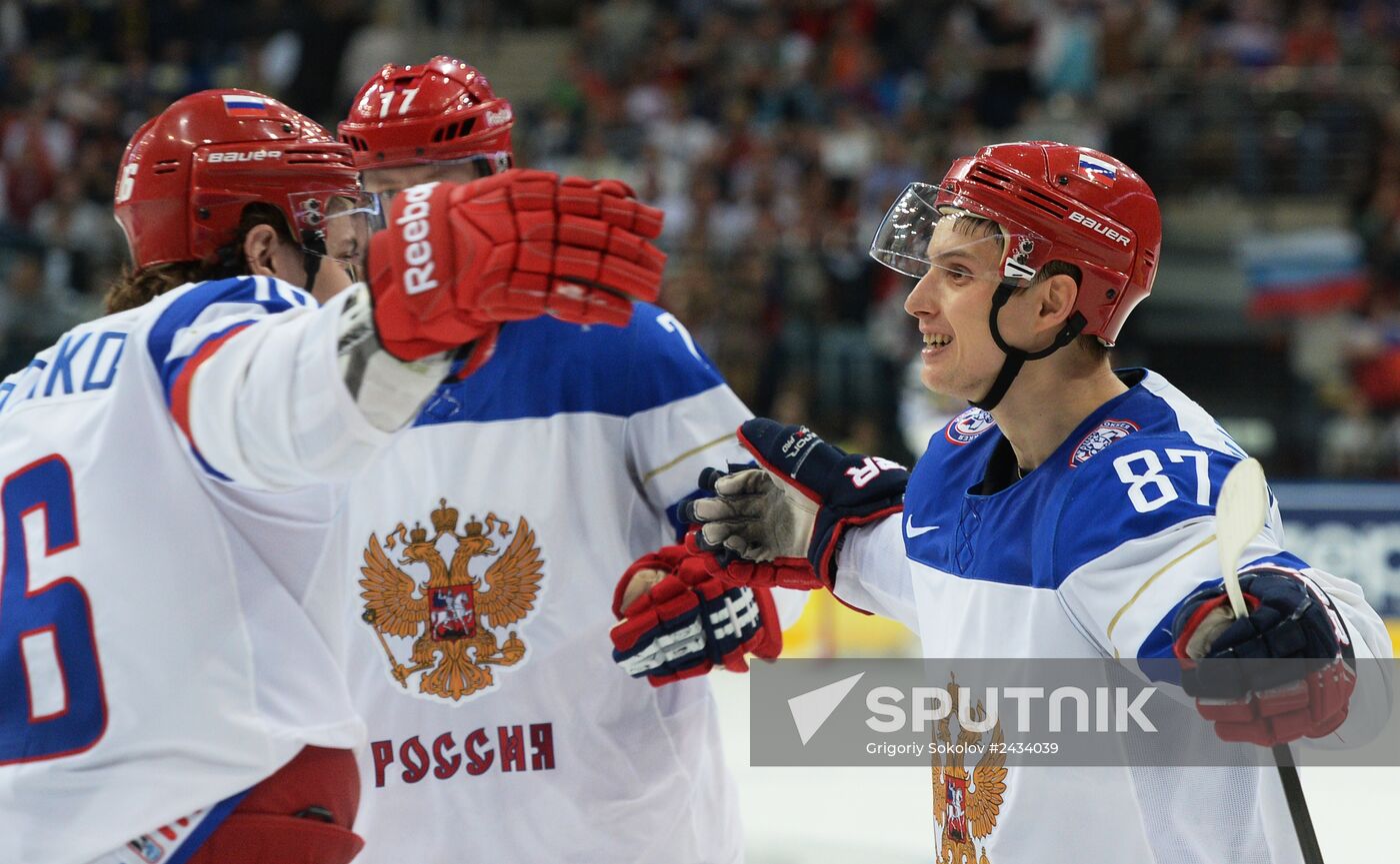 2014 IIHF Ice Hockey World Championship. Russia vs. Belarus