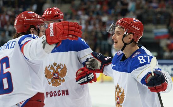 2014 IIHF Ice Hockey World Championship. Russia vs. Belarus