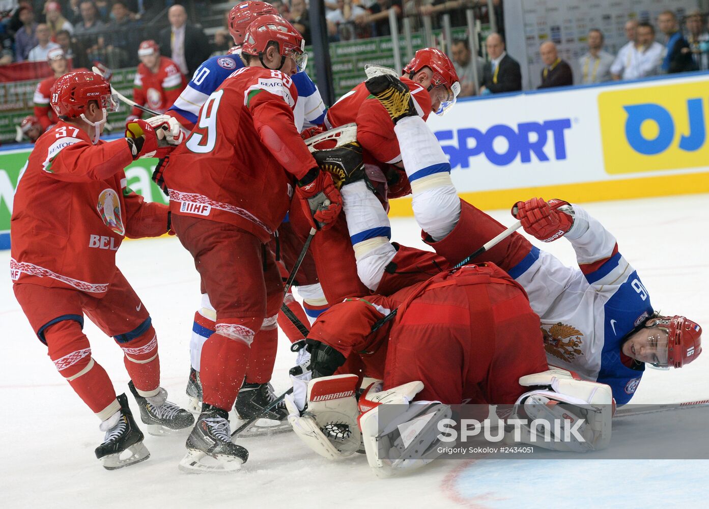 2014 IIHF Ice Hockey World Championship. Russia vs. Belarus