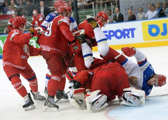 2014 IIHF Ice Hockey World Championship. Russia vs. Belarus