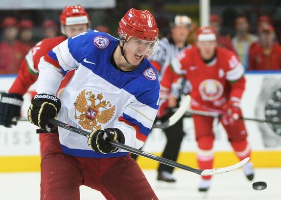 2014 IIHF Ice Hockey World Championship. Russia vs. Belarus