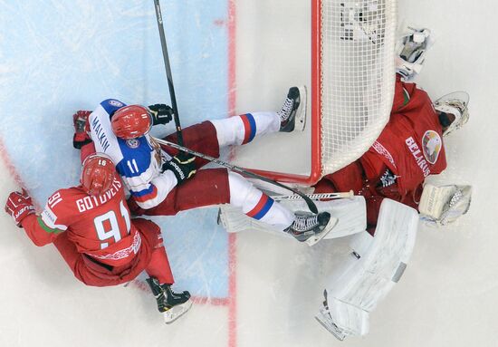2014 IIHF World Championship. Russia -- Belarus match