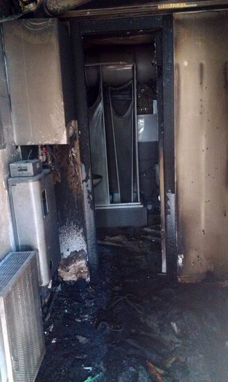 South-East Movement leader Oleg Tsaryov's house burnt in Dnepropetrovsk