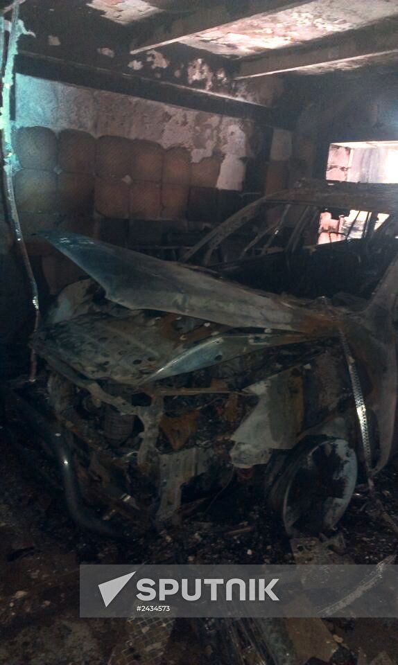 South-East Movement leader Oleg Tsaryov's house burnt in Dnepropetrovsk