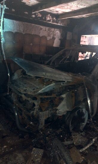 South-East Movement leader Oleg Tsaryov's house burnt in Dnepropetrovsk